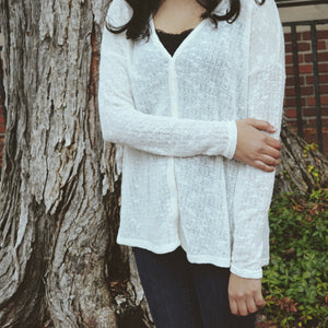 Chloe White Cardigan