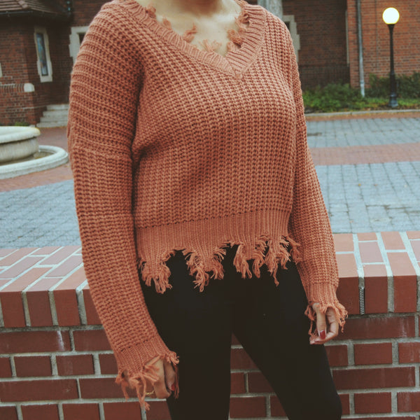 Bella Fringe Hem Sweater