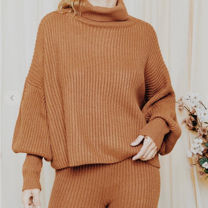 Leslie High Neck Lounge Sweater