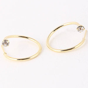 Swirling Crystal Stud Earring